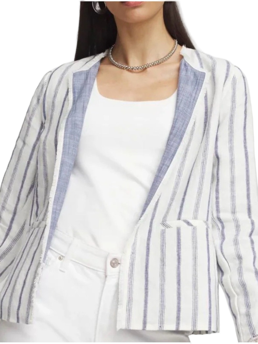 60. NWT WOMENS CHICO’S 2/L DETAIL JACKET - Picture 2 of 5